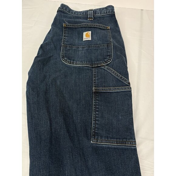 Carhartt Rugged Flex Relaxed Fit Denim Jeans Mens 38x30 (29” Measured) 102808 - Picture 6 of 14